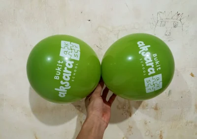 balon sablon dua sisi